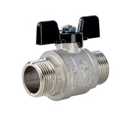 Шаровой полнопроходной кран STOUT НР/НР, ручка бабочка 1 RG008Q0M4B1A03 