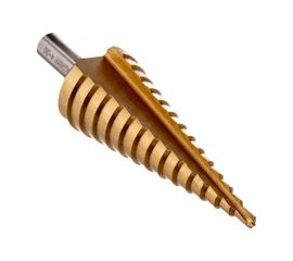 Сверло по металлу ступенчатое (4-30 мм; 14 ступеней; TiN) SKRAB 30162 