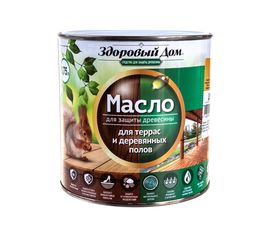 Масло для террас и деревянных полов Здоровый Дом дуб 0,75 л Лк-00009559 