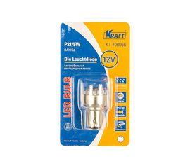 Светодиодная лампа KRAFT P21/5W BAY15d 12/24v White 12 LEDs KT 700066 