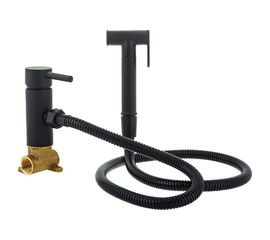 Смеситель для биде OUTE из латуни, черный матовый TH345H 