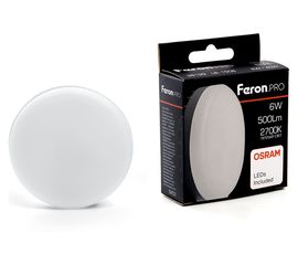 Светодиодная лампа FERON 6W 230V GX53 2700K, LB-1506 38199 