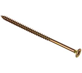 Потайной универсальный шуруп Метизный двор 6,0x120, желтый, 50 шт. 4607159063670 