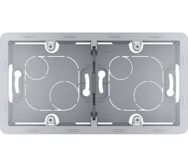 Коробка накладного монтажа Legrand - 2 поста - INSPIRIA - алюминий 673992 