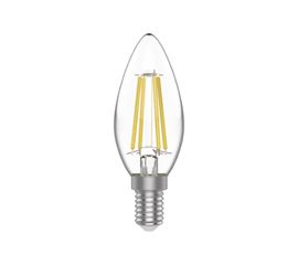 Лампа Gauss Basic Filament, свеча, 4,5W, 420lm, 4100К, Е14, LED, 1/10/50 1031215 