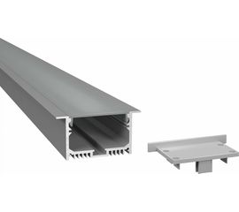 Алюминиевый профиль ArdyLight встраиваемый ALS-6332 anod 2.0 с экраном комплект 50101-1 