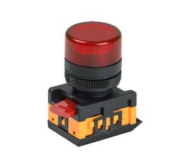 Светосигнальная арматура IEK AL-22TE, красный цилиндр, ИЭК BLS30-ALTE-K04 