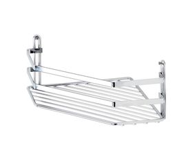 Полка в ванную TEKNO-TEL ES077 угловая, 1 ярус, хром 00-00002380 