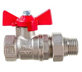 Шаровой для воды VALFEX 1/2"" ВР/НР бабочка, американка, латунный VF.227.NB1.012.Bir 