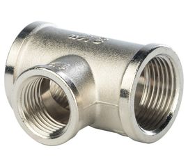 Переходной никелированный тройник STOUT ВВ 3/4X1/2X3/4 RG008Q0QTEIEBL 