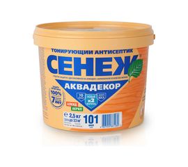 Антисептик для дерева СЕНЕЖ АКВАДЕКОР Х2-101 иней, 2.5 кг 11035 