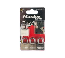 Комплект 4-х навесных замков MasterLock 9123EURQCOLNOP 