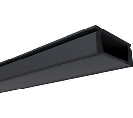 П-образный накладной алюминиевый профиль Apeyron для LED ленты черный, 15,2х6мм / 08-01-Ч 