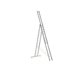 Трехсекционная алюминиевая лестница Алюмет Серия Р3 9316 