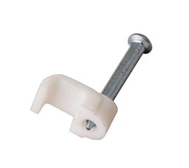 Плоский крепеж кабеля REXANT 14x7 мм, белый 50 шт 07-4214 