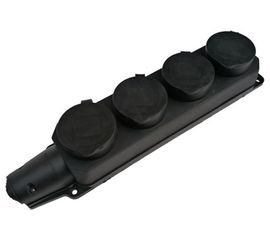 Розетка Smartbuy 4-х местная с защитными крышками каучуковая 230В, 2P+PE, 16A, IP44 SBE-16-4-00-R 