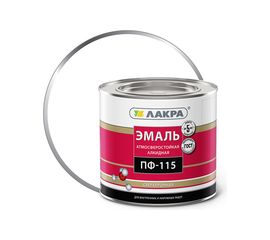 Эмаль Лакра ПФ-115 белая матовая, 2 кг 90000699629 
