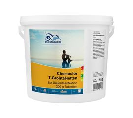 Таблетки CHEMOFORM Кемохлор Т медленно ра��творимые по 200 г, 5 кг 505005 