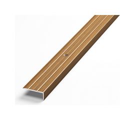 Порог угловой алюминиевый декоративный (24х10 мм, 1,8 м, Орех) ЛУКА 00000002409 