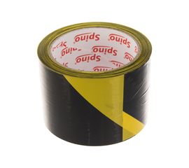 Сигнальная лента SPINO 70мм x 100м, чёрно - жёлтая, PE 78101 