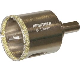Коронка алмазная по керамограниту/керамике Профи (40х70 мм) ПРАКТИКА 917-651 