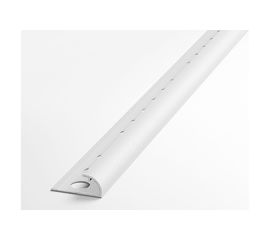 Профиль окантовочный полукруглый алюминиевый ЛУКА 9 мм, 2,7 м, Белый УТ000013621 