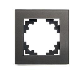 1-местная рамка STEKKER серия Катрин, GFR00-7001-06, графит 39539 