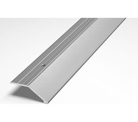 Порог разноуровневый алюминиевый ЛУКА (45 мм, 0,9 м, порошковое покрытие, Серебро) УТ000007599 