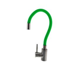 Смеситель для кухни Solone с гибким цветным изливом EZA4-F090GN 