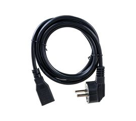 Сетевой шнур REXANT евровилка угловая - евроразъем С13, кабель 3x0,75 кв.мм, длина 1,8 метра 11-1131 