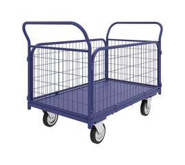 Тележка RUSKLAD платформенная с сетчатыми бортами ТС 6 (800x1200) d200мм 