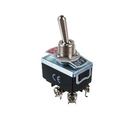 Тумблер Emas ON-OFF дубль контактов, 250В, 16А MA211 