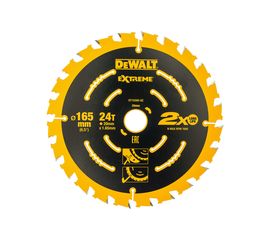 Диск пильный по дереву (165х20 мм; 24) DEWALT DT 10300 