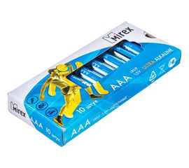 Батарея Mirex, щелочная LR03 / AAA 1,5V 10 шт multipack 23702-LR03-M10 