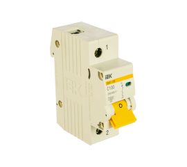 Автоматический модульный выключатель IEK 1п C 100А ВА 47-100 10кА ИЭК MVA40-1-100-C 