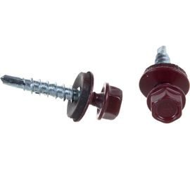 Кровельный саморез Госкреп 4,8х28 RAL 3005 красное вино 10 шт., подвес 2-0018930 