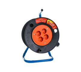 Удлинитель на катушке Облик РБК-4 4 гнезда (с заземлением) 3х1,5 кг 25м УТ-00000685 