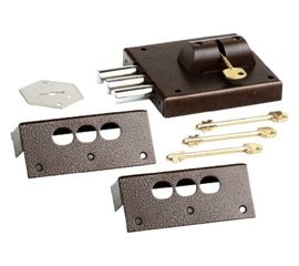 Накладной замок CERBER ЗНУ-П С1-П 114 полный комплект 2029 