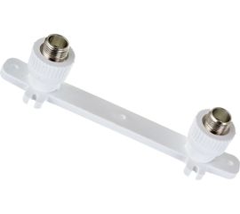 Двойной комбинированный отвод PP-R SLT AQUA с креплением, НР 20х1/2 SLTFY9201 