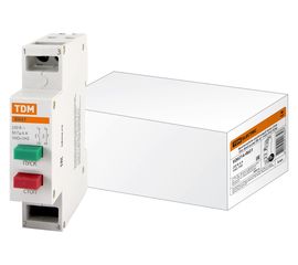 Кнопочный выключатель TDM пуск-стоп без фиксации ВК-47 1НО1НЗ SQ0214-0021 