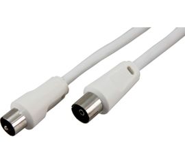 Шнур REXANT ТВ гнездо - ТВ штекер, длина 15 метров, белый 18-0008 