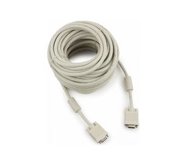 Кабель VGA Premium Cablexpert, 15M/15M, 20м, двойная экранировка, ферритовые кольца, пакет CC-PPVGA-20M 