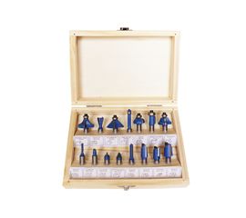 Набор фрез X по дереву (15 шт; хвостовик 8 мм) ДИОЛД 90101021 