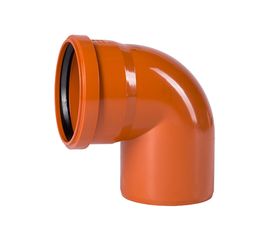 Отвод Ostendorf наружной канализации 110 мм, 87 градусов 220240 