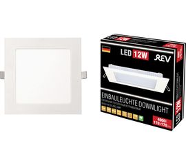 Светодиодная встраиваемая панель REV SuperSlim Quadro 12W, 4000К, квадрат, 170х170 28981 4 