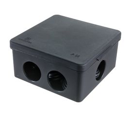 Распределительная коробка Промрукав для прямого монтажа безгалогенная HF черная 100х100х50 1 шт 40-0302-9005 