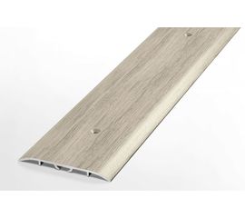 Порог прямой алюминиевый (60 мм; 0.9 м; декоративный; клен беленый) Лука УТ000012535 