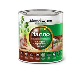 Масло для террас и деревянных полов Здоровый Дом белое 0,75 л Лк-00009549 