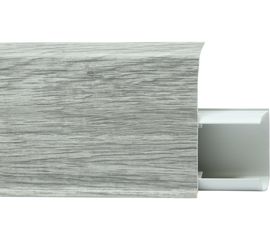 Плинтус ПВХ с съемной панелью TERA бронберг Беж 72мм 2,2м Winart 06.30.744.002 