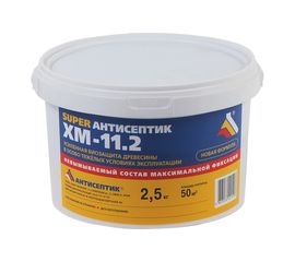 Невымываемый антисептик Антисептик Super ХМ-11.2 ведро 2,5 кг БП-00005606 